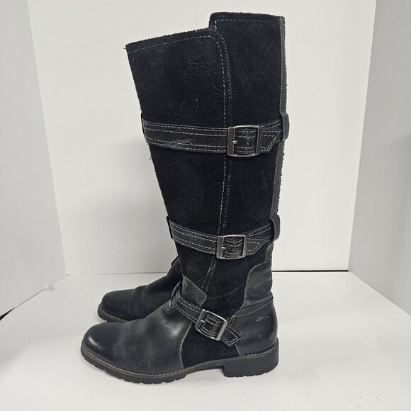 Ariat Shoes - Ariat Highland Boots Moto Meets Equestrian Grunge Leather Black 9B
